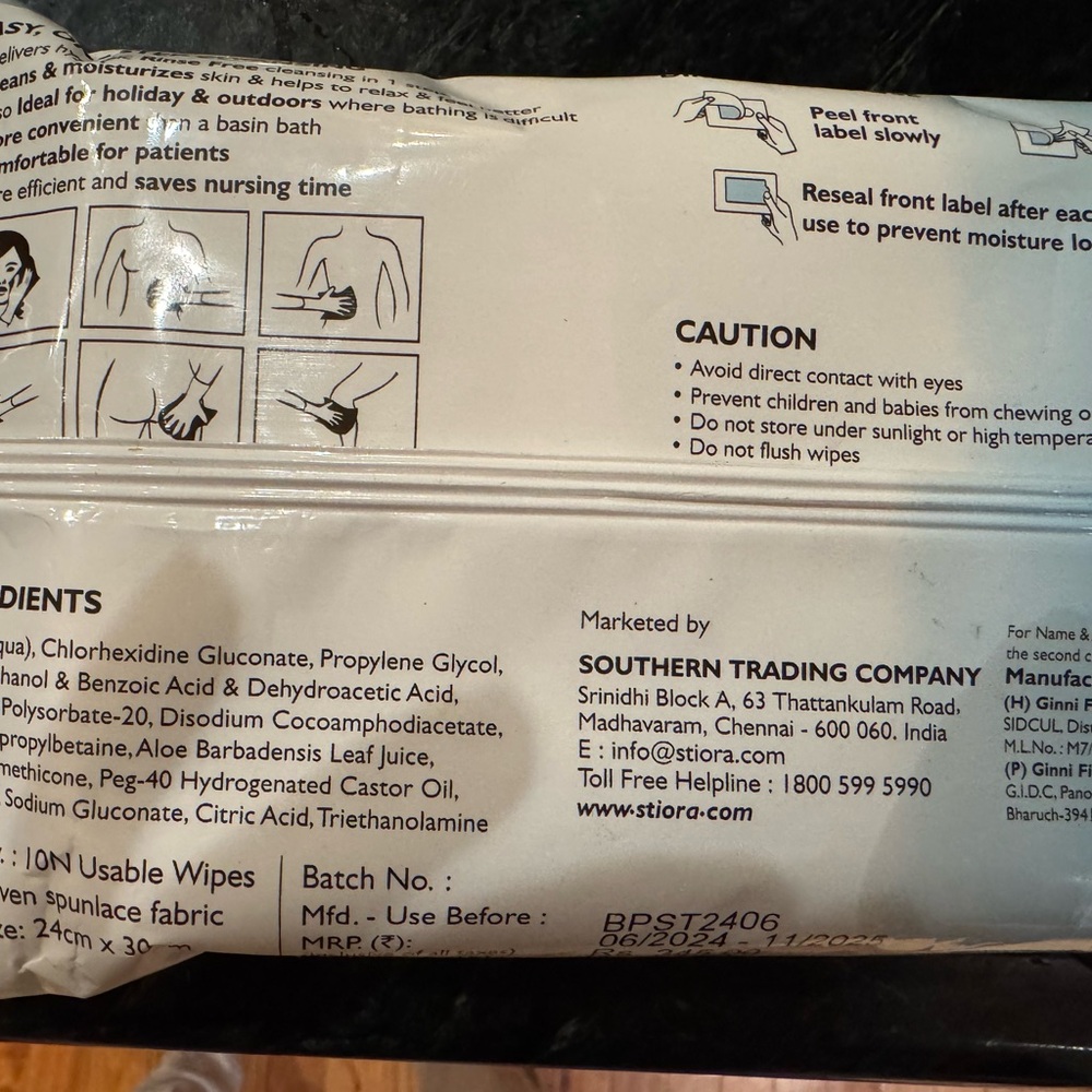 ❤️ NWT Storia Soft Bath Towels - 10 Usable wipes - Picture 4 of 4